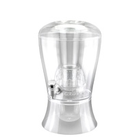 Mini distributeur de jus PS en plastique de bureau portable Orange fraîche