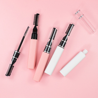 Gel fixateur transparent 2-en-1 pour sourcils, crème à sourcils longue tenue, marque privée, logo personnalisé, maquillage végétalien, vente en gros