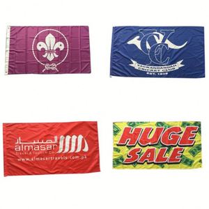 Bannière publicitaire promotionnelle personnalisée en polyester durable et écologique de 3x5 pieds avec impression mondiale pour tous les pays - Product Image 5