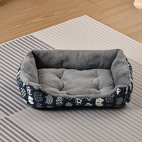 Umweltfreundliches Luxus-Winter-Hundebett, Modernes Rechteckiges Tragbares Hundesofa, Abnehmbare Waschbare Bonbonfarbene Welpen-Schlafmatte