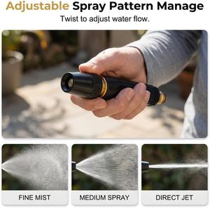 <span class=keywords><strong>Pistolet</strong></span> de lavage de voiture haute pression en métal pour la maison avec pulvérisateur de tuyau d'<span class=keywords><strong>arrosage</strong></span>, motifs de pulvérisation réglables pour le lavage de voitures et l'<span class=keywords><strong>arrosage</strong></span> des plantes - Product Image 4