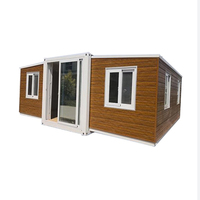 Maison extensible à double aile avec comptoir de cuisine et équipements sanitaires complets, prête à l'emploi immédiat
