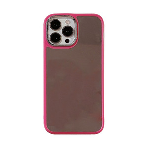 14Promax placcato <span class=keywords><strong>specchio</strong></span> rosa per <span class=keywords><strong>iPhone</strong></span> <span class=keywords><strong>11</strong></span> 12 13 15 per custodie per telefoni cellulari Apple-tinta unita semplice <span class=keywords><strong>Cover</strong></span> rigida per Plus - Product Image 5