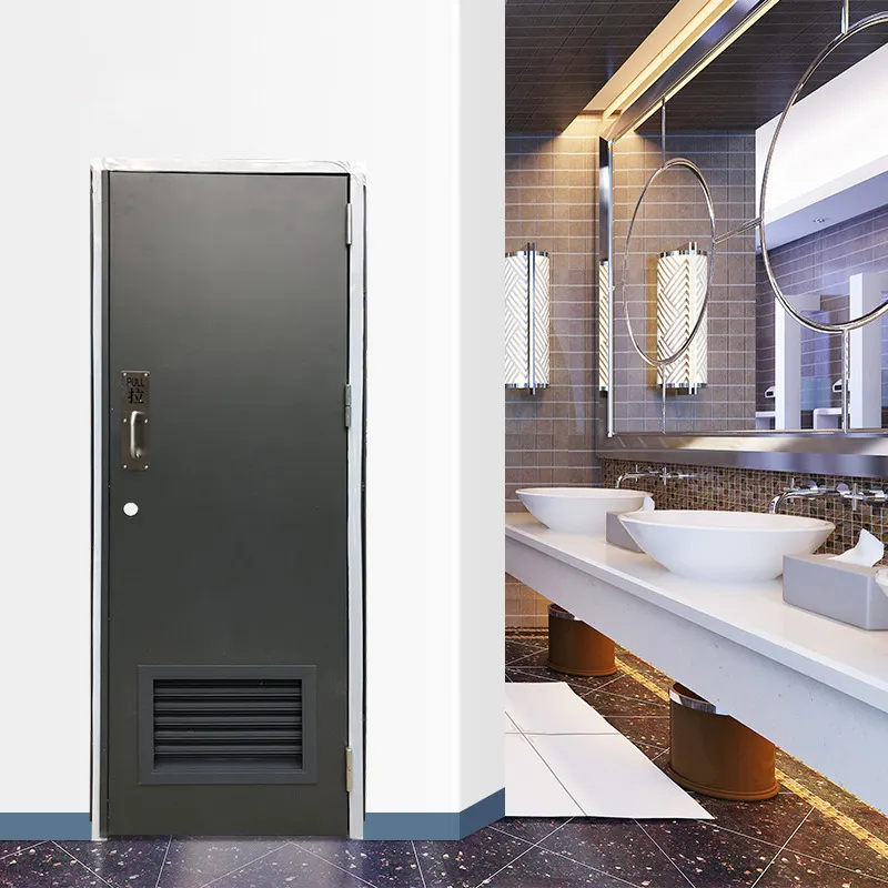 Thiết kế hiện đại không thấm nước nhà vệ sinh cửa WPC cửa nội thất cửa phòng tắm