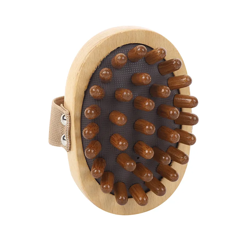 Professional Barbershop Massager Natural Wood Air Cushion Hair Brush Cellulite Sauna Spa Relax Body Massage Brush For Home