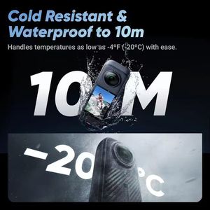 Cámara Deportiva Panorámica INSTA 360 X4 con Edición por IA, Cubierta de Lente Desmontable, 135 Minutos de Duración de la Batería, <span class=keywords><strong>Editor</strong></span> por IA - Product Image 4