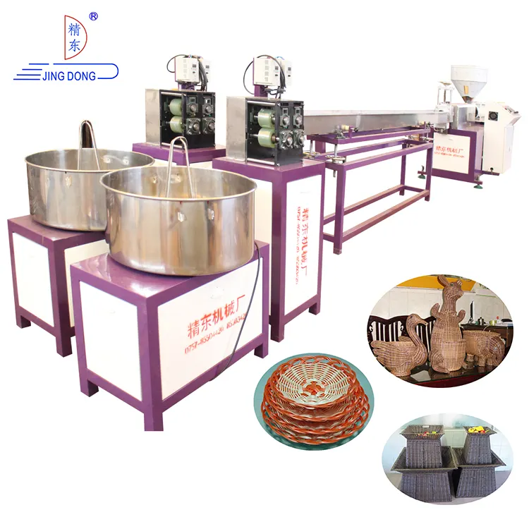 Large Output Rattan Weaving Processing Machine Furniture Rattan Production Line Artificial Plastic Rattan Extruding Line