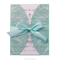 Tarjetas de Invitación con Diseño de Corte Láser en Diferentes Colores y Tarjetas de Felicitación Personalizadas con Corte Láser