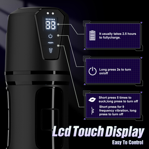 Vente flash - Jouet sexuel pour la stimulation du pénis - 10 modes de succion - 5 niveaux de vibration - Cadeau adapté pour la masturbation masculine - Jouet pour adultes - Product Image 6