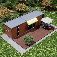 Casa Contenedor Modular Aislada Térmicamente, Cabaña Prefabricada de Paquete Plano con Diseño Personalizado para Servicio de Turismo al Aire Libre