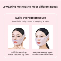Bandeau de luxe réglable à une seule couche pour affiner le visage en V, sangle de réduction du double menton, ceinture de lifting du visage en V