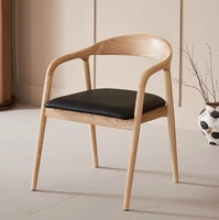 Chaise de salle à manger en bois, chaise de café décontractée, fauteuil simple, chaise de bureau, vente en gros, mobilier nordique solide, mobilier moderne en bois
