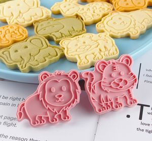 Homesun ชุดที่ตัดคุ้กกี้3D รูปสัตว์8ชิ้น/กล่องลายนูนคุกกี้รูปลิงเสือช้างสิงโต8ชิ้น - Product Image 5