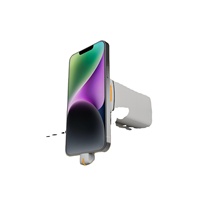 INSHOW Soporte de Seguridad Antirrobo para Teléfono Móvil, Montado en Pared, con Alarma Antirrobo para Tablet, Abrazadera con Cable de Carga Interno A103
