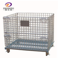 Contenedor de Malla de Acero Galvanizado en Caliente de Alta Disponibilidad y Bajo Contenido de Carbono, Capacidad de 1700 kg, Equipo de Almacenamiento de Carga