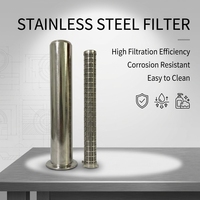 Housing Filter Air Stainless Steel 10/20 Inch Kelas 304/316 Sistem Pra-Filtrasi Industri Tugas Berat