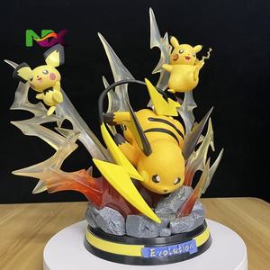 Statuetta in PVC della Serie Evoluzione Pokémon, Scena Dinamica a Tema Fulmine, Modellini di <span class=keywords><strong>Pikachu</strong></span>, <span class=keywords><strong>Raichu</strong></span> e <span class=keywords><strong>Pichu</strong></span>, Artigianato in Plastica - Product Image 5