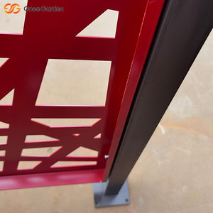 Portable Red Laser Cut Corten Steel Eco-Friendly Durable <b>Privacy</b> <b>Garden</b> <b>Screen</b> Metal Fence Panel for Outdoor Safety Fencing - Product Image 5