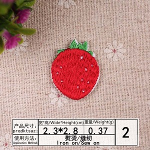 Máquina de suministro bordada tamaño pequeño plátano fresa fruta serie hierro parche pegatinas <span class=keywords><strong>para</strong></span> <span class=keywords><strong>ropa</strong></span> y sombreros Decoración - Product Image 4