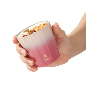 Taza de acero inoxidable ZhiBei, taza de café con aislamiento de doble capa y color degradado para viajes, acero 304 - Product Image 4