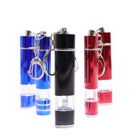 Mini porte-clés lampe de poche, 1 pièce, très petite, lumineuse, longue durée de vie, étanche, torche