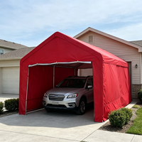 Tente de garage robuste, imperméable et de grande taille avec porte enroulable pour abri de stationnement de voitures et camions, protection des véhicules en promotion