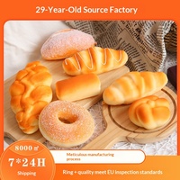 Ornements de pâtisserie en PU à rebond lent, imitation gâteau et baguette, accessoires de photographie pour la pâtisserie, pain artificiel pour la promotion