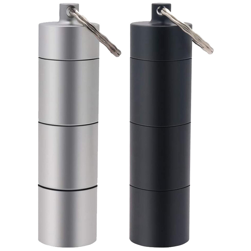 Улучшенный алюминиевый 100% водонепроницаемый брелок-органайзер для таблеток