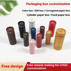 Hình trụ tráng giấy tái chế tùy chỉnh in ấn hộp cho trà kẹo nến quà tặng & Craft bao bì - Product Image 2