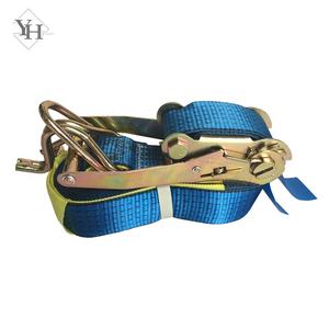 Sangles à <span class=keywords><strong>cliquet</strong></span> de 50mm de diamètre, 2500kg, pour camion <span class=keywords><strong>9m</strong></span>, avec crochets et accessoires - Product Image 1