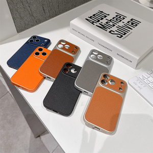 Custodia in Pelle PU Opaca con Motivo Lychee, si Adatta Istantaneamente all'iPhone 16 15 Pro Max, Cover con Ampia Finestra per Telefono Cellulare - Product Image 6