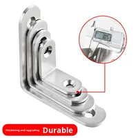 Support d'angle triangulaire en acier inoxydable OEM de marque DSH, équerre renforcée pour étagères, pour utilisation avec des machines à meubles en bois
