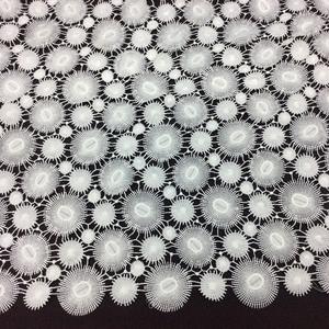 Tela de encaje para vestido de novia, tejido de algodón, color Blanco Suizo - Product Image 5