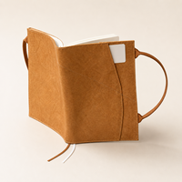 Protège-livres portable en papier DuPont fait main avec fermeture élastique A5/B5, étui imperméable pour carnet de notes et papeterie