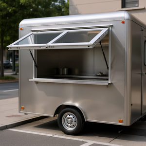 Fenêtre de service en alliage d'aluminium 36x36 pouces avec fente pour verre pour camions de restauration - Product Image 2