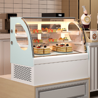 Vitrine réfrigérée pour gâteaux de comptoir, réfrigérateur de présentation pour gâteaux, armoire de présentation réfrigérée, refroidisseur de présentation pour supermarché, conforme aux normes ETL CE