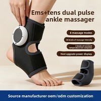 Nouveau masseur intelligent EMS pour chevilles et pieds avec chauffage et compresse chaude alimentée par USB pour le soulagement des articulations et l'utilisation à domicile