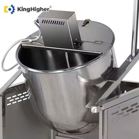 Nouvelle machine à popcorn au gaz commerciale, machine à popcorn automatique industrielle, cinéma, grand théâtre, saveur caramel, style de rue, haute qualité