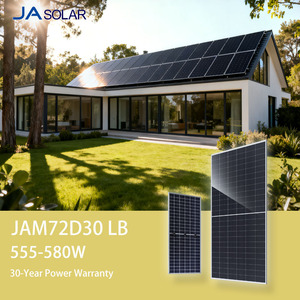 Panel Solar <span class=keywords><strong>JA</strong></span> Solar JAM72D30 LB 555-580W, Tipo P, Bifacial, Doble Cristal, PERC, Media Celda, Módulo Mono para Sistemas de Energía Fotovoltaica y Almacenamiento de Energía - Product Image 2