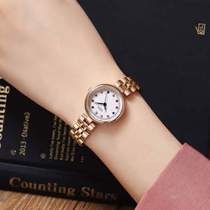 Montre à quartz créative haut de gamme pour femme, cadran coloré diamanté, luxe discret, étanche, en acier inoxydable, de grande valeur - Product Image 3