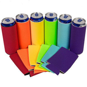 Có thể gập lại OEM tùy chỉnh Neoprene bia mỏng có thể koozy 330ml 12oz gầy có thể mát uống trắng gầy thẳng có thể mát COOZY Bìa - Product Image 4