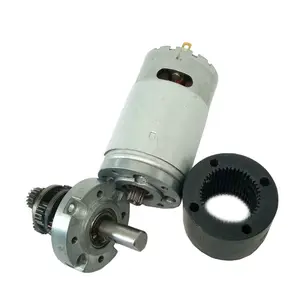 Elektrische Micro Gear Motor Dc 35Mm Rs 555Sh Plastic Gear 24V 10 Rpm 12V Lage Rpm Dc motor