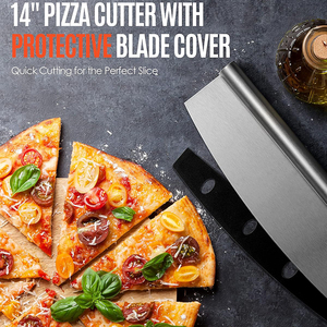 Premium <span class=keywords><strong>Pizza</strong></span> Peel Set Comercial Aluminio 12 Pulgadas <span class=keywords><strong>Pizza</strong></span> Espátula Pala con Metal <span class=keywords><strong>Pizza</strong></span> Cutter Rocker para uso en la cocina - Product Image 5