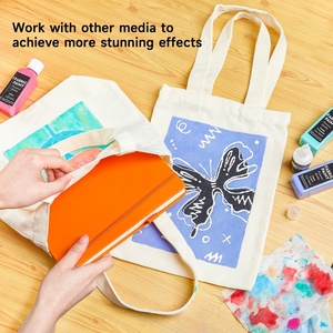 Fabric <strong>Paint</strong> 30 Colors Fabric Color <strong>Paint</strong> <strong>in</strong> <strong>Bottles</strong> (60ml/2oz) with Brushes Palette Stencils Non-Toxic Fabric <strong>Paint</strong> for Clothes - Product Image 5