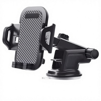 Support de téléphone universel 2-en-1 flexible pour pare-brise et tableau de bord de voiture, support rotatif à 360 degrés pour grille d'aération, pour téléphone portable sur bureau