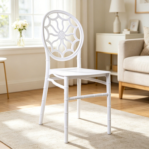 Chaise Chiavari Moderne Blanche en PP pour Vente en Gros, Empilable, pour Mariages en Plein Air, Banquets, Fêtes, Hôtels, Restaurants, <span class=keywords><strong>Locations</strong></span> - Product Image 1