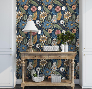 Boho Behang Vintage Bloemen Contactpapier Retro Botanische Bloem Muur Papier Voor Muren Planken Kast Tafel - Product Image 2