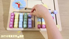 Nouveaux mots d'orthographe en bois <span class=keywords><strong>trouver</strong></span> <span class=keywords><strong>un</strong></span> jouet blocs alphanumériques avec des cartes riches pour aider les enfants à apprendre - Product Image 2