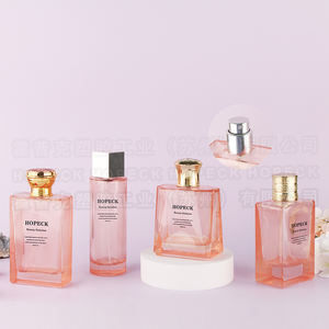 HOPECK Confezioni in Vetro <span class=keywords><strong>Rosa</strong></span> Chiaro per Profumeria con Pompe Spray, Incisione e Stampa a Caldo, Coperture Esterne Personalizzate di Lusso - Product Image 5