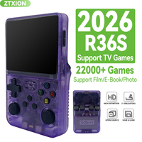 Consola de Videojuegos Portátil Retro de Código Abierto con Sistema Linux, F R36S, Capacidad de 128 GB, Más de 20 000 Juegos, Regalo de Gameboy de Bolsillo